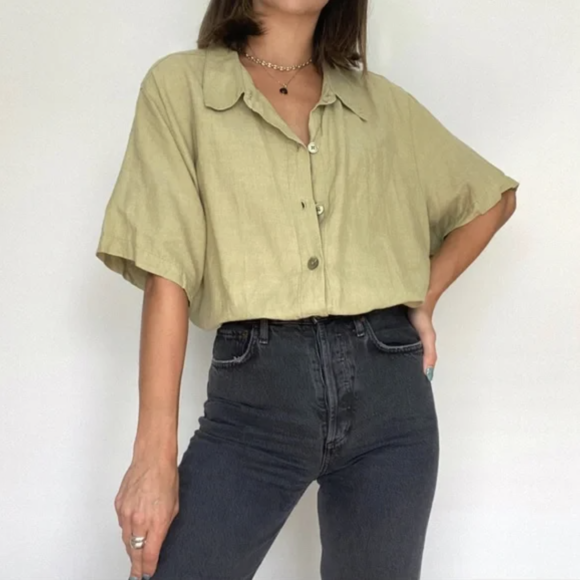 Sage Green Button Down Shirts
